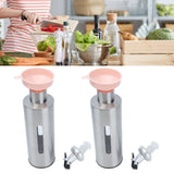Oil Dispenser Bottle Stainless Steel Easy Refill and Cleaning Modern Olive Oil Dispenser for Vinegar Sauce290ML