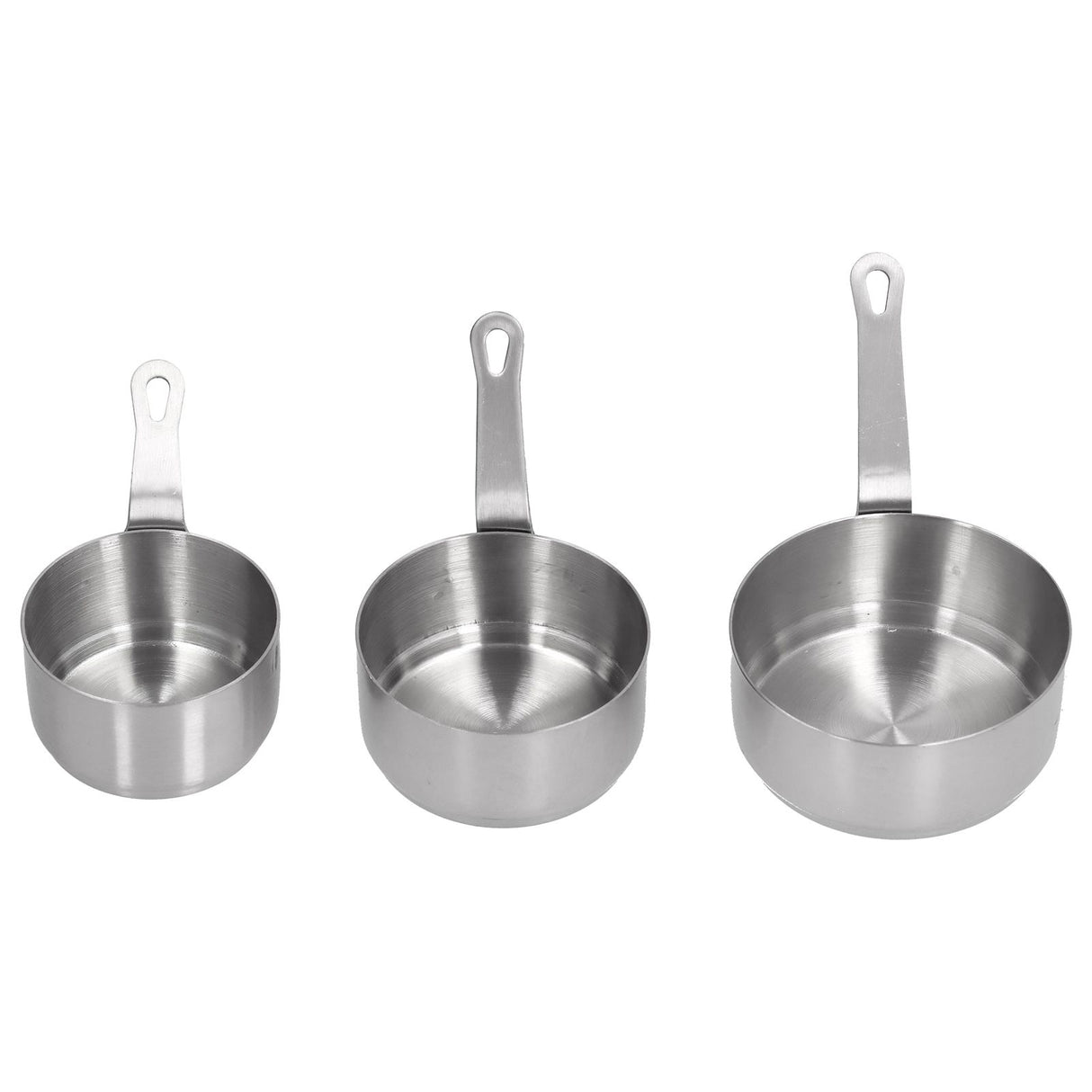 3pcs Sauce Cups Stainless Steel Sauce Dish with Handle for for Condiment Ketchup AppetizerSilver