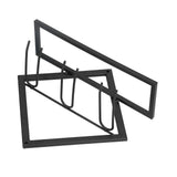 Wall Mounted Wine Rack Black Rhombus Shaped Wall Mounted Double Hook Wine Rack for Wine Cellar Home Bar