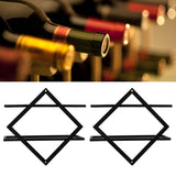 Wine Holder Exquisite Workmanship Double Structure Lightweight Wall Mounted Wine Bottle Rack