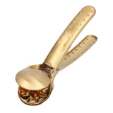 Stainless Steel Nutcracker Chestnut Clip Metal Multifunctional Nut Opener Plier for KitchenGold