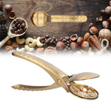 Stainless Steel Nutcracker Chestnut Clip Metal Multifunctional Nut Opener Plier for KitchenGold