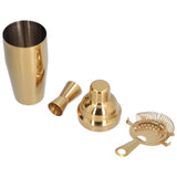 Cocktail Set Fashionable 750ml Stainless Steel Barware Tool Kit with Strainer Measure Cup Shaker for Bartender BarGolden Set