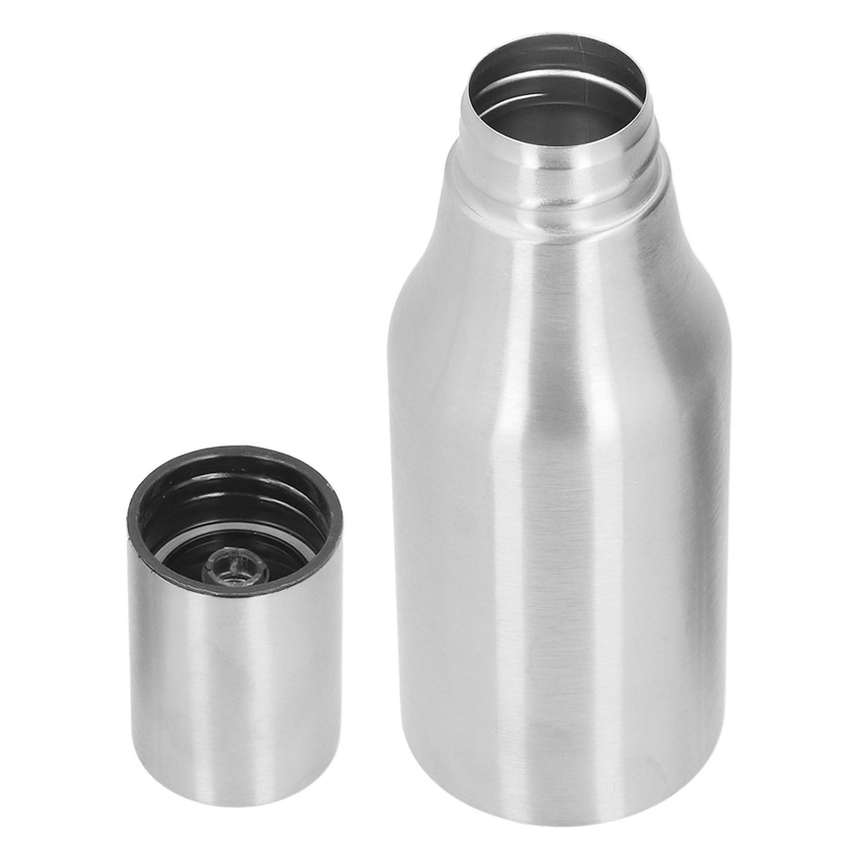Stainless Steel Olive Oil Dispenser 500ML Leak Proof Dust Proof Kitchen Olive Oil DecanterSilver