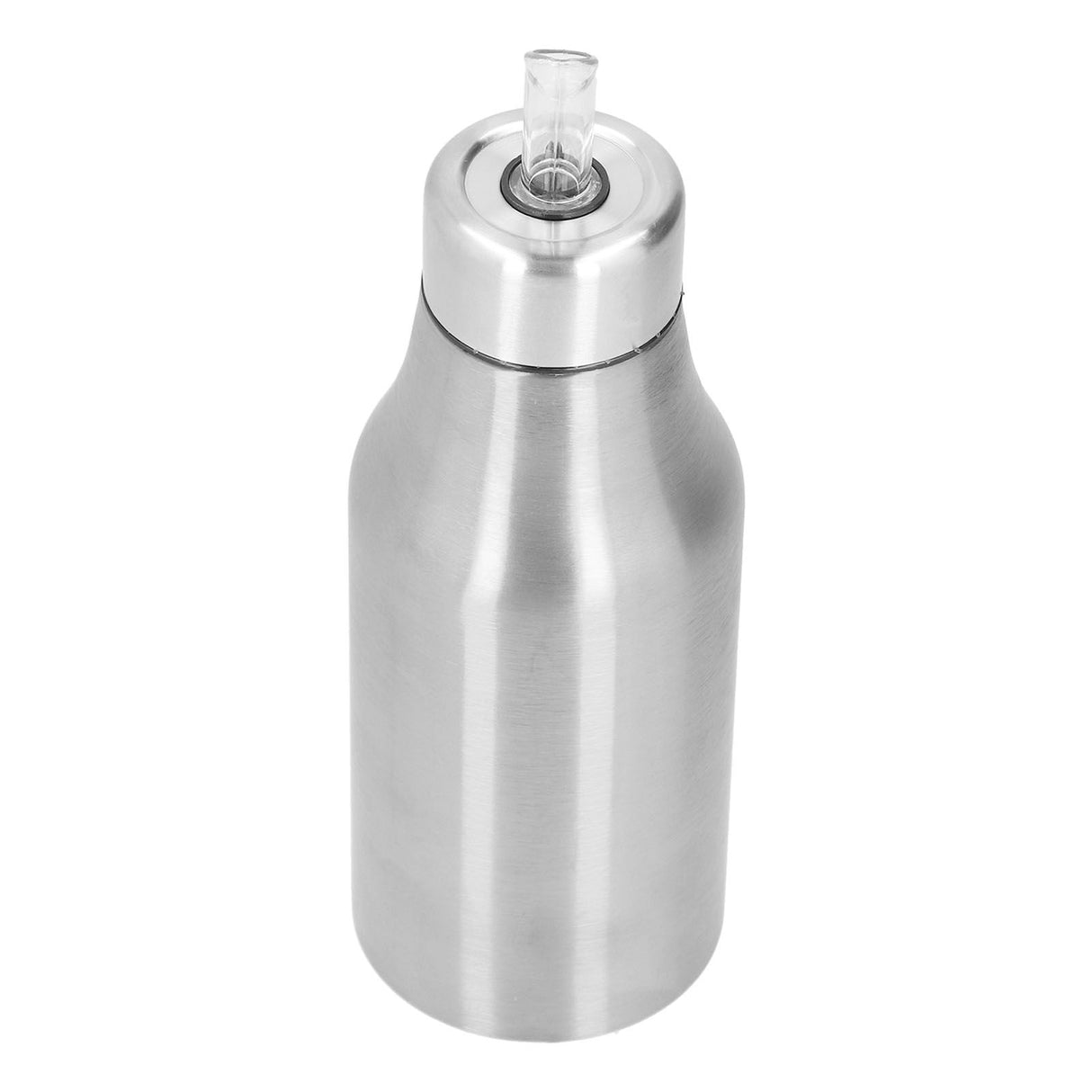 Stainless Steel Olive Oil Dispenser 500ML Leak Proof Dust Proof Kitchen Olive Oil DecanterSilver
