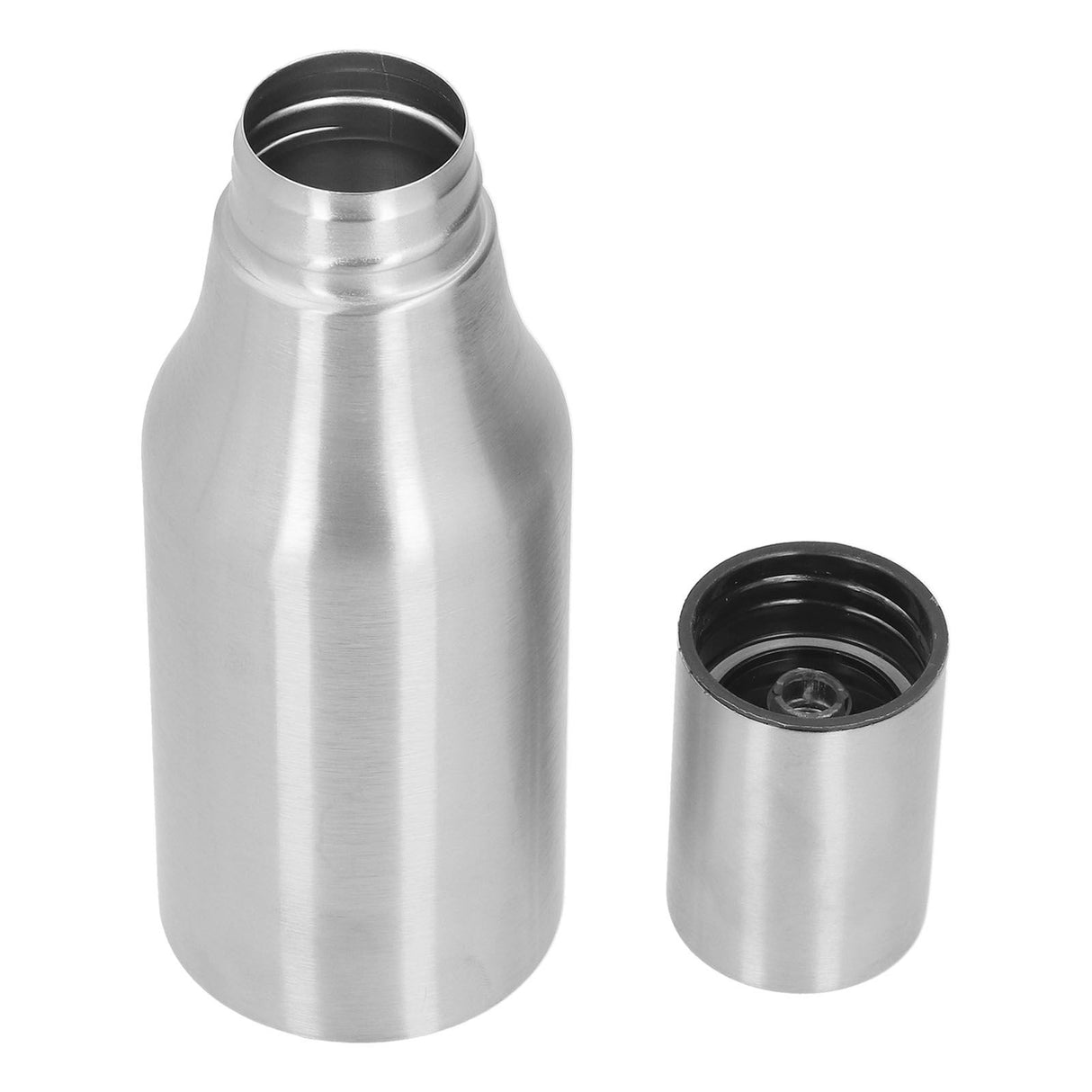 Stainless Steel Olive Oil Dispenser 500ML Leak Proof Dust Proof Kitchen Olive Oil DecanterSilver