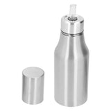 Stainless Steel Olive Oil Dispenser 500ML Leak Proof Dust Proof Kitchen Olive Oil DecanterSilver