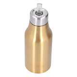 Stainless Steel Olive Oil Dispenser 500ML Leak Proof Dust Proof Kitchen Olive Oil DecanterGold - Low Angle