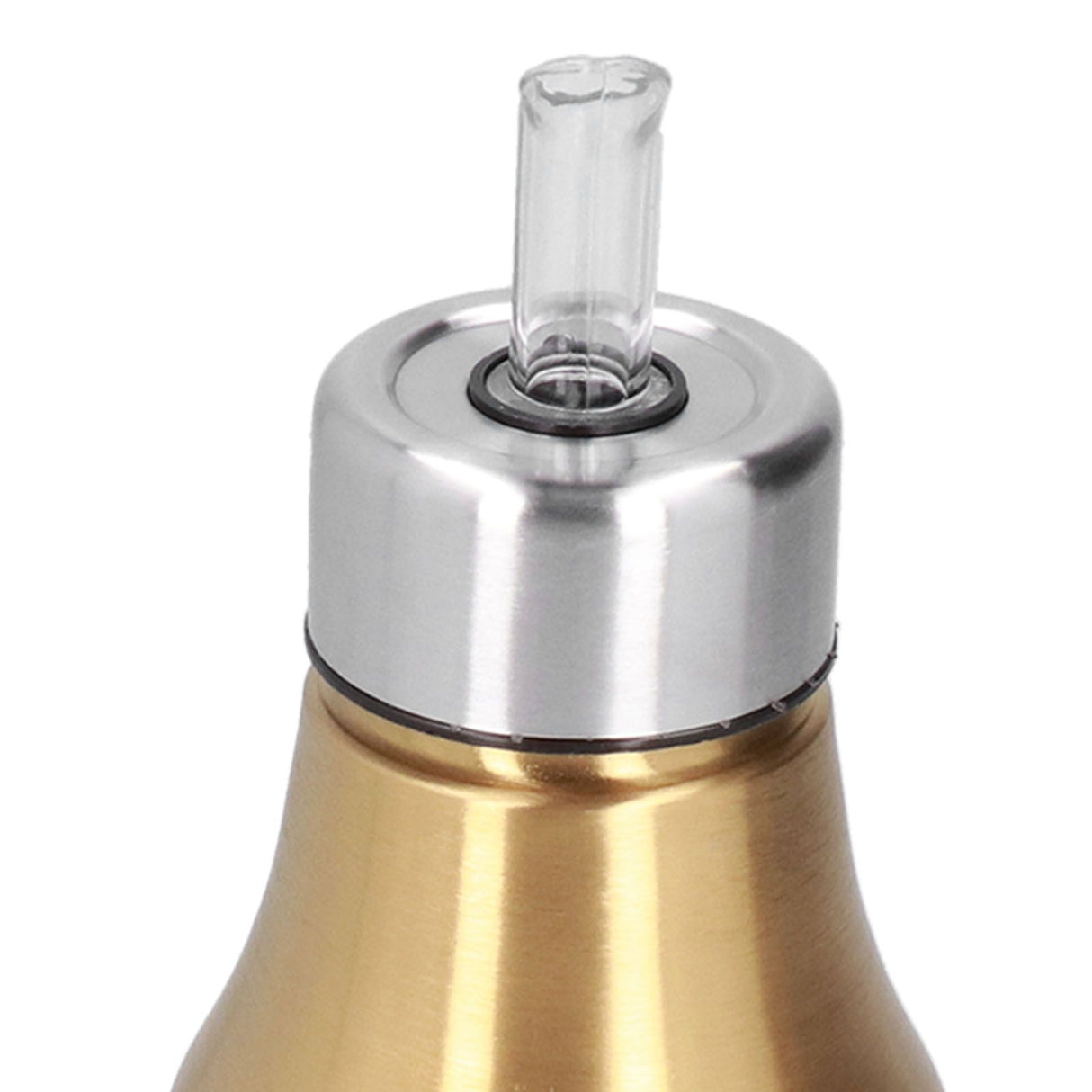 Stainless Steel Olive Oil Dispenser 500ML Leak Proof Dust Proof Kitchen Olive Oil DecanterGold