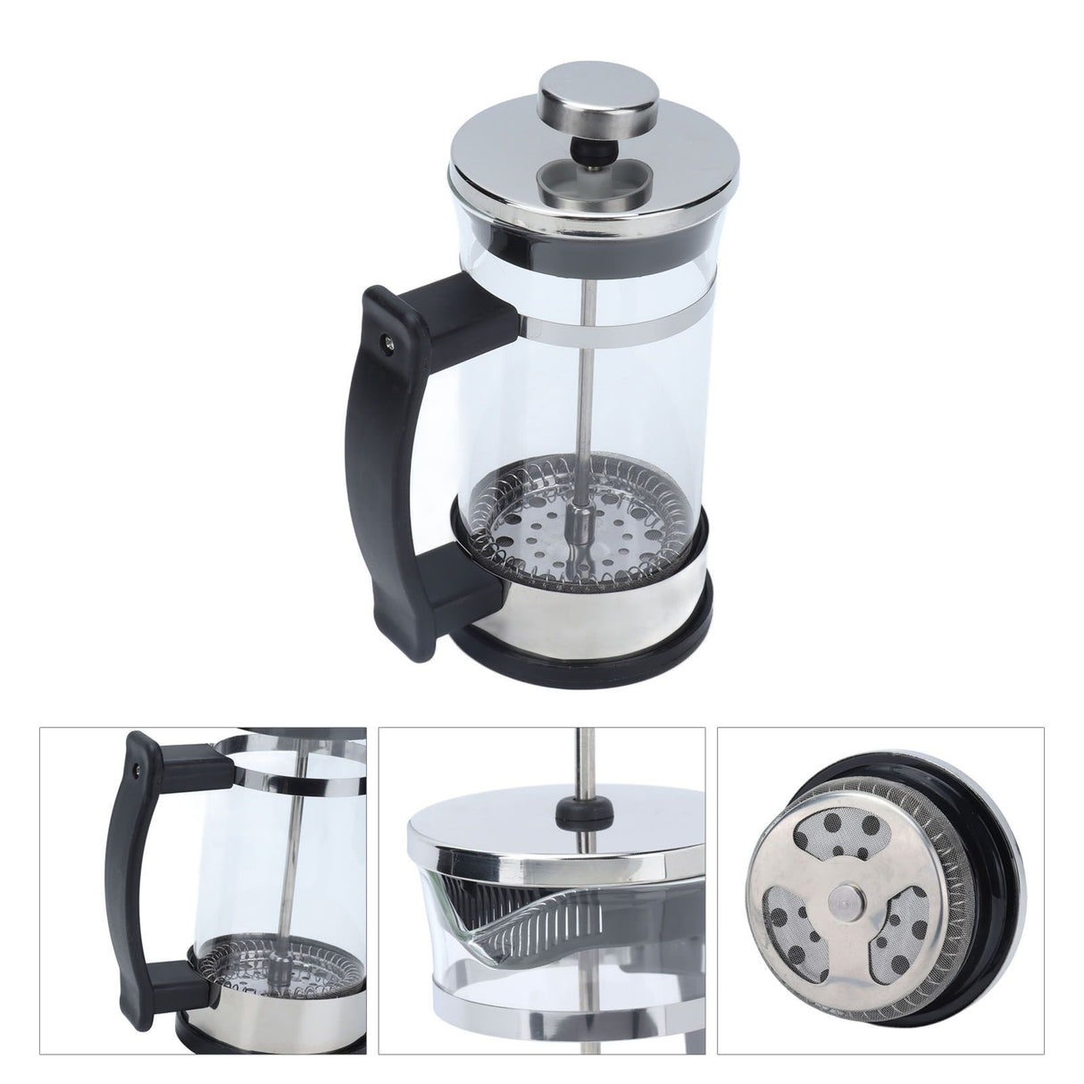350ml Hand Brewing Coffee Press Pot Heat Resistant Coffee Tea Maker Pot Kettle for Home Office