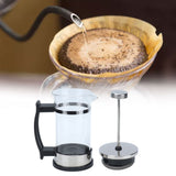 350ml Hand Brewing Coffee Press Pot Heat Resistant Coffee Tea Maker Pot Kettle for Home Office - Extra Image