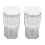 2Pcs Vacuum Container Push Type Retractable Adjustable Food Storage Box with Cover for Kitchen Home