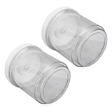2Pcs Vacuum Container Push Type Retractable Adjustable Food Storage Box with Cover for Kitchen Home