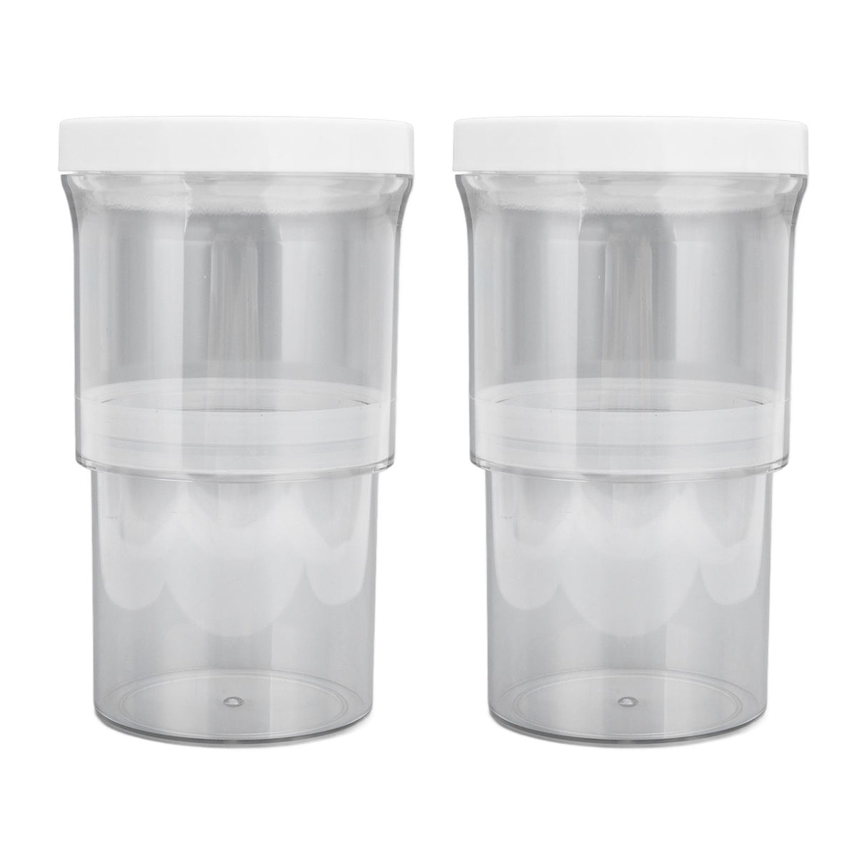 2Pcs Vacuum Container Push Type Retractable Adjustable Food Storage Box with Cover for Kitchen Home