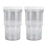 2Pcs Vacuum Container Push Type Retractable Adjustable Food Storage Box with Cover for Kitchen Home