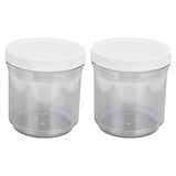 2Pcs Vacuum Container Push Type Retractable Adjustable Food Storage Box with Cover for Kitchen Home