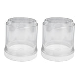 2Pcs Vacuum Container Push Type Retractable Adjustable Food Storage Box with Cover for Kitchen Home