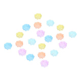 20Pcs Cupcake Baking Mould Silicone Muffin Cups Cupcake Moulds Jelly Pudding Mold7 Petal Flower Set - Front View