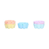 20Pcs Cupcake Baking Mould Silicone Muffin Cups Cupcake Moulds Jelly Pudding Mold7 Petal Flower Set - Side View