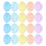 20Pcs Small Cake Cup Baking Mold Reusable Easy Clean Silicone Mini Cupcake Holders10 Petal Flower Set
