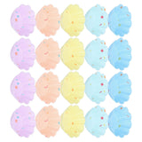 20Pcs Small Cake Cup Baking Mold Reusable Easy Clean Silicone Mini Cupcake Holders10 Petal Flower Set