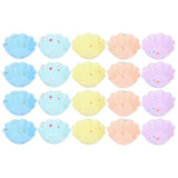 20Pcs Small Cake Cup Baking Mold Reusable Easy Clean Silicone Mini Cupcake Holders10 Petal Flower Set