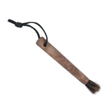 Coffee Grinder Cleaning Brush Wood Handle Natural Bristles Coffee Grinder Brush for Home Kitchen - Side View
