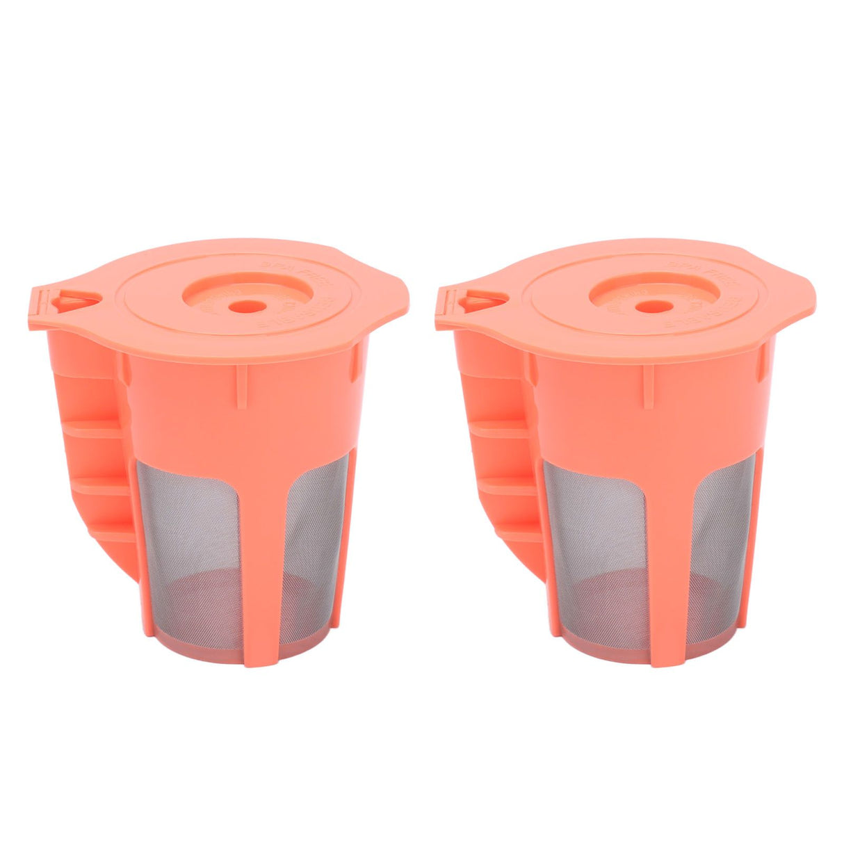 2Pcs Refillable Coffee Filter Cup Reusable Coffee Capsule Cup for 2.0 K200 K300 K350 K360 K400 Red