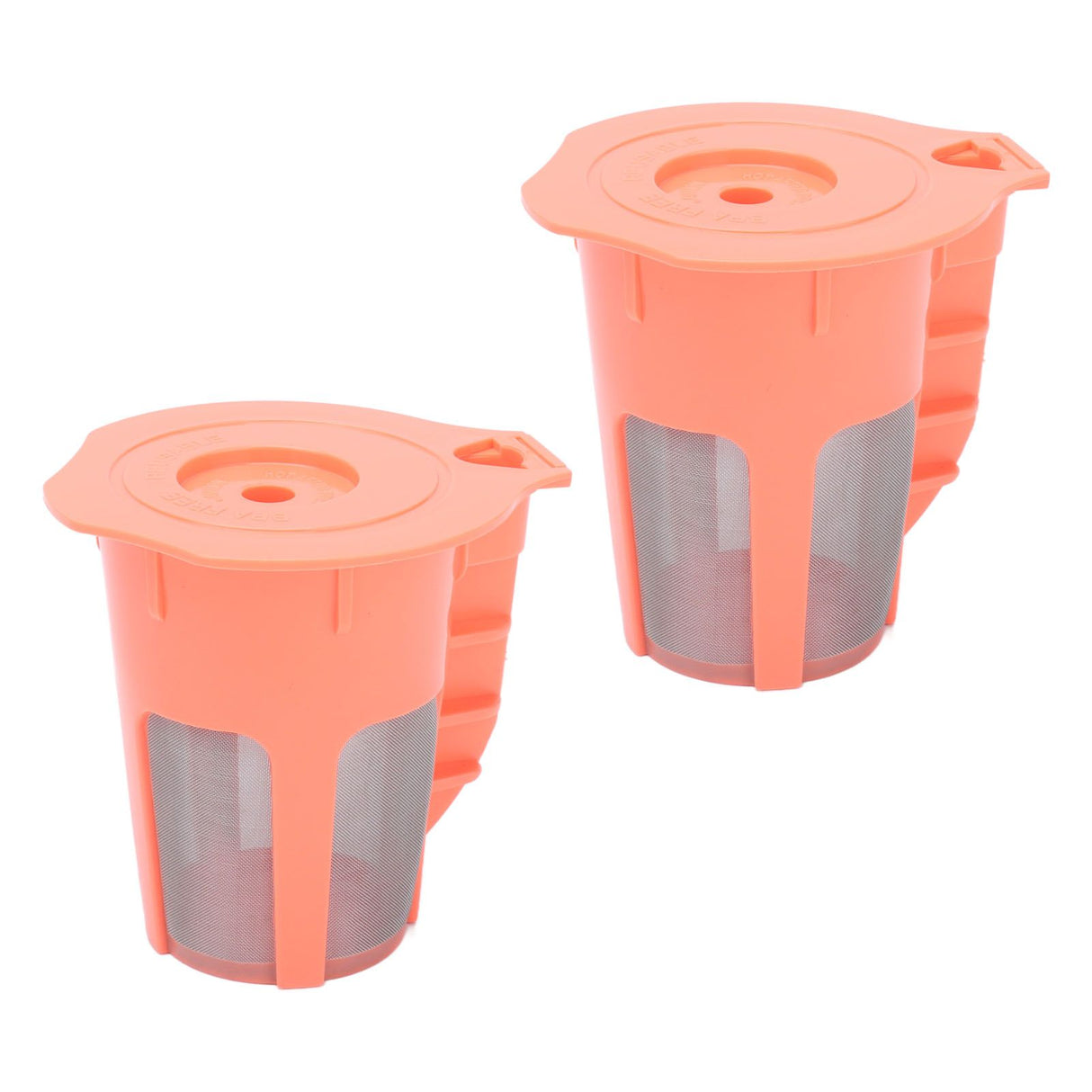 2Pcs Refillable Coffee Filter Cup Reusable Coffee Capsule Cup for 2.0 K200 K300 K350 K360 K400 Red