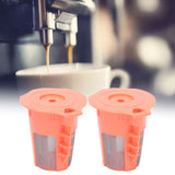 2Pcs Refillable Coffee Filter Cup Reusable Coffee Capsule Cup for 2.0 K200 K300 K350 K360 K400 Red