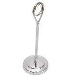 Table Number Holder Stainless Steel Round Shaped Stable Picture Holder Stand for Hotel Restaurant Home