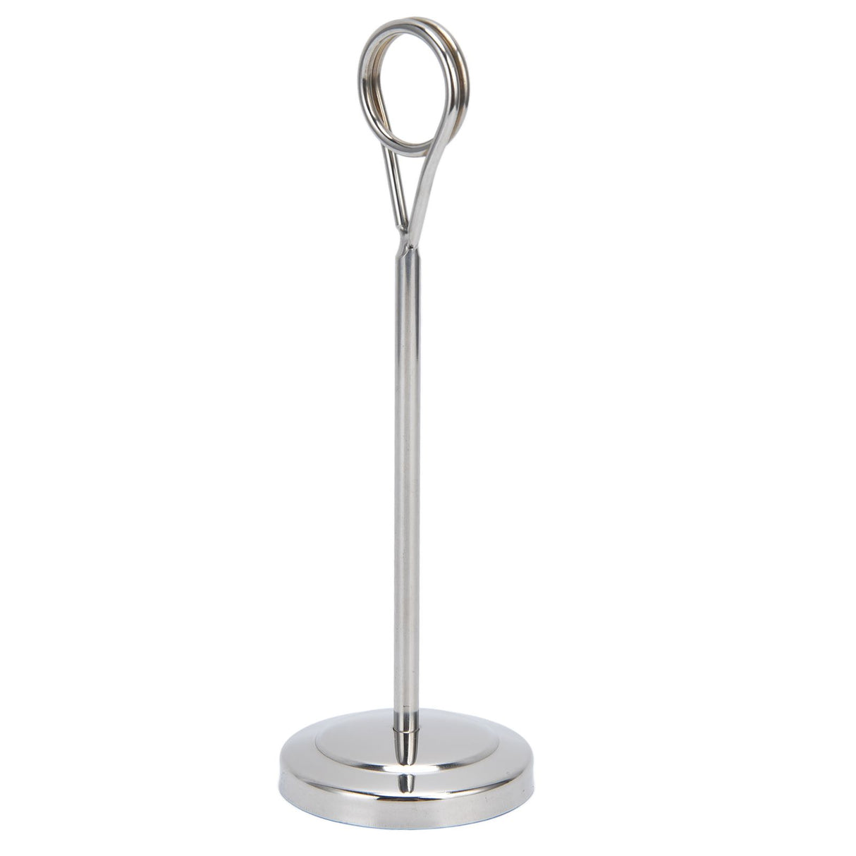 Table Number Holder Stainless Steel Round Shaped Stable Picture Holder Stand for Hotel Restaurant Home