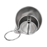 3Pcs Stainless Steel Funnel Filling Bottles Funnel Oil Leaking Separatory Funnel Integrated Liquid Dispenser with Circle