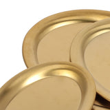 3pcs Stainless Steel Dessert Tray Mirror Polishing Process Snack Jewelry Display TrayGold - Extra Image