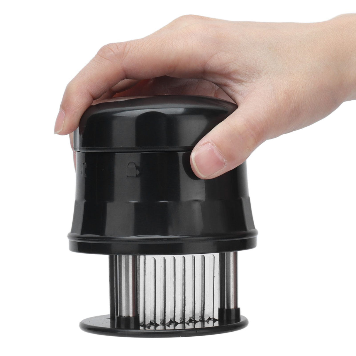 Meat Tenderizer Stainless Steel Ultra Thin Needle Blades Kitchen Cooking Tool with Protective Cover for Restaurant Home