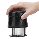 Meat Tenderizer Stainless Steel Ultra Thin Needle Blades Kitchen Cooking Tool with Protective Cover for Restaurant Home