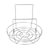 Stainless Steel Canning Rack Anti Rust Anti Scalding Foldable Contoured Steel Handles Rack - Close-Up Angle