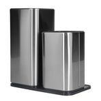 2 in 1 Knife Holder with Cutting Board Organizer Stainless Steel Kitchen Storage Accessory