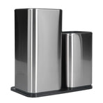 2 in 1 Knife Holder with Cutting Board Organizer Stainless Steel Kitchen Storage Accessory