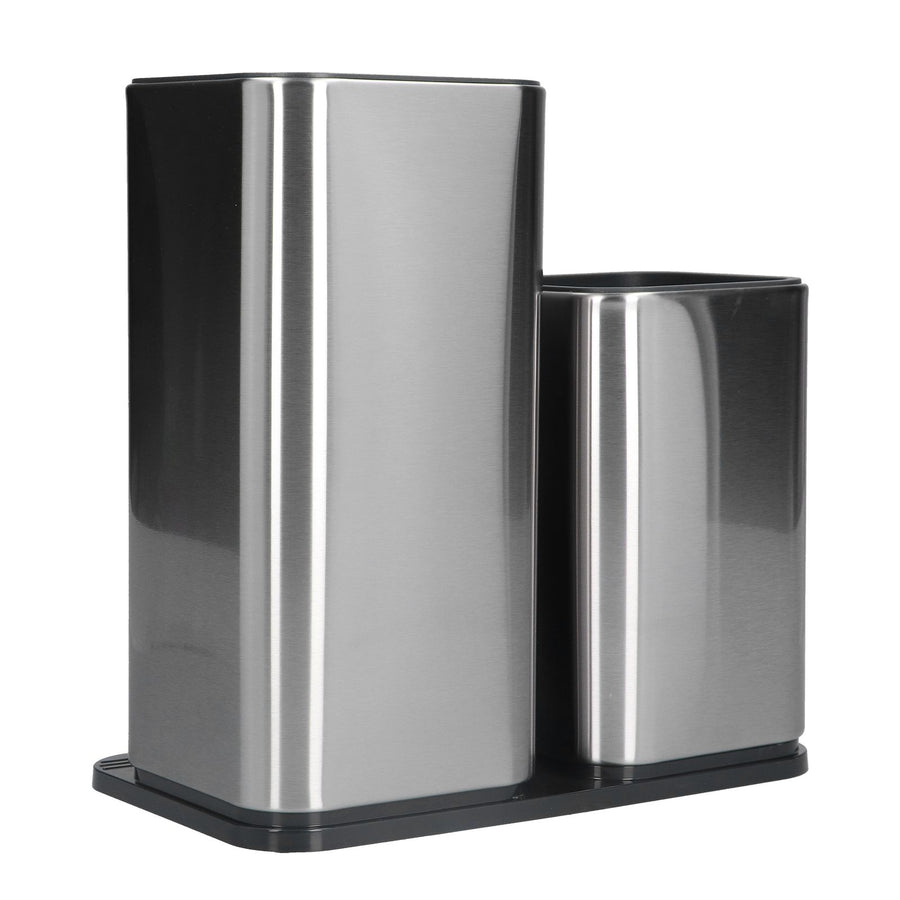 2 in 1 Knife Holder with Cutting Board Organizer Stainless Steel Kitchen Storage Accessory