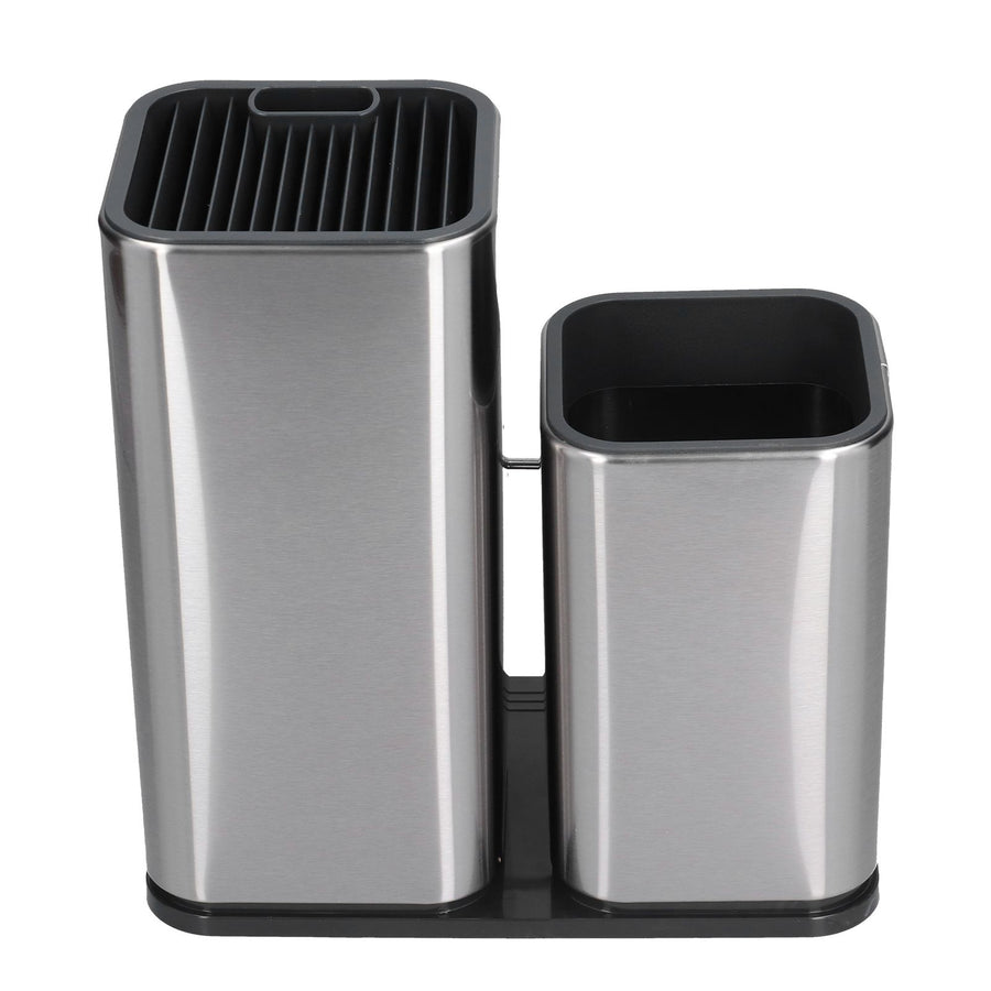 2 in 1 Knife Holder with Cutting Board Organizer Stainless Steel Kitchen Storage Accessory
