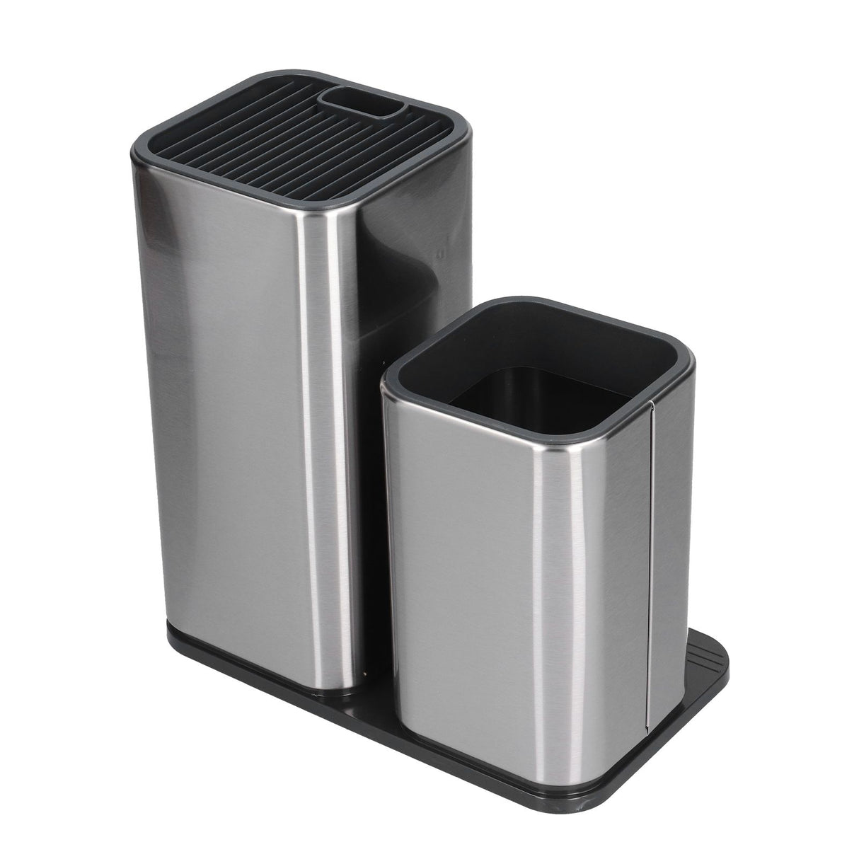 2 in 1 Knife Holder with Cutting Board Organizer Stainless Steel Kitchen Storage Accessory