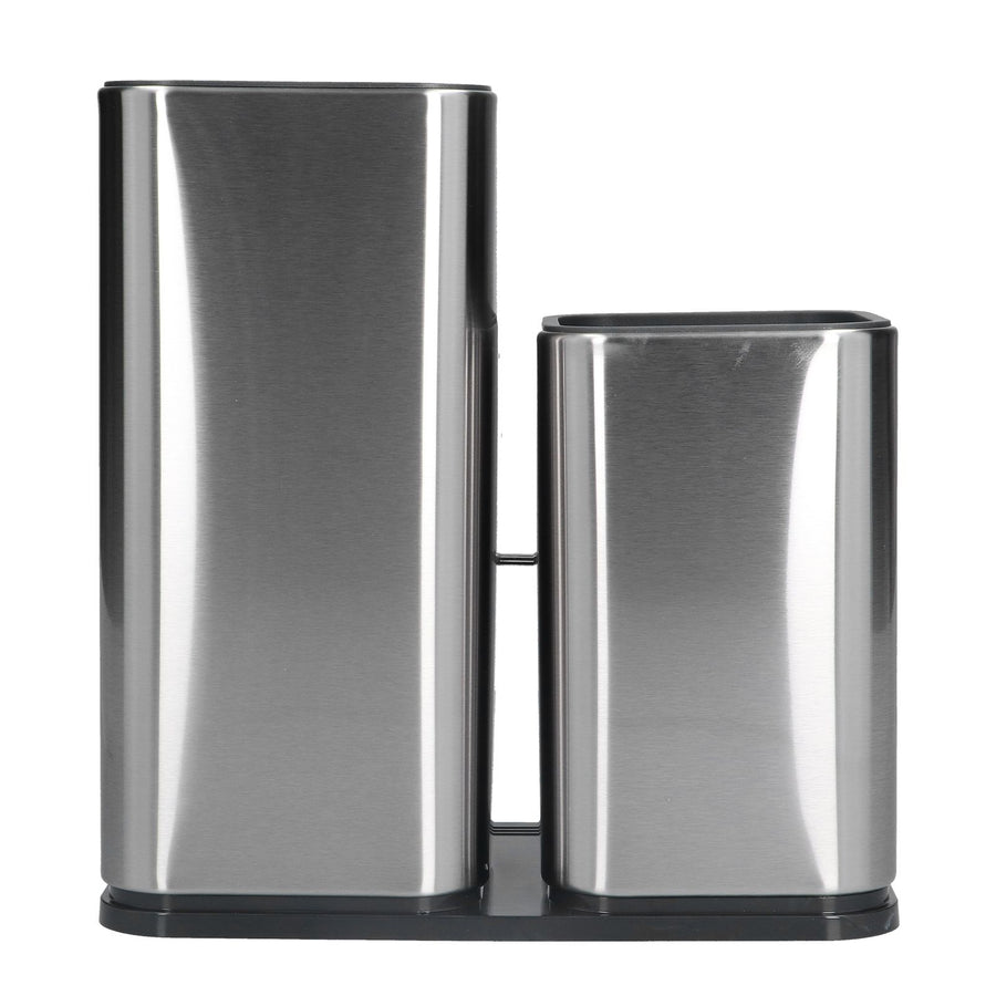 2 in 1 Knife Holder with Cutting Board Organizer Stainless Steel Kitchen Storage Accessory