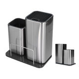 2 in 1 Knife Holder with Cutting Board Organizer Stainless Steel Kitchen Storage Accessory