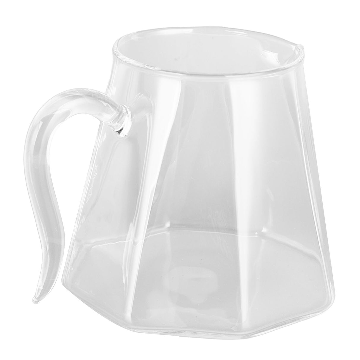 600ml Hand Drip Coffee Glass Cup with Unique Eagle Beak Handles for Making Coffee