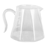 600ml Hand Drip Coffee Glass Cup with Unique Eagle Beak Handles for Making Coffee - Low Angle