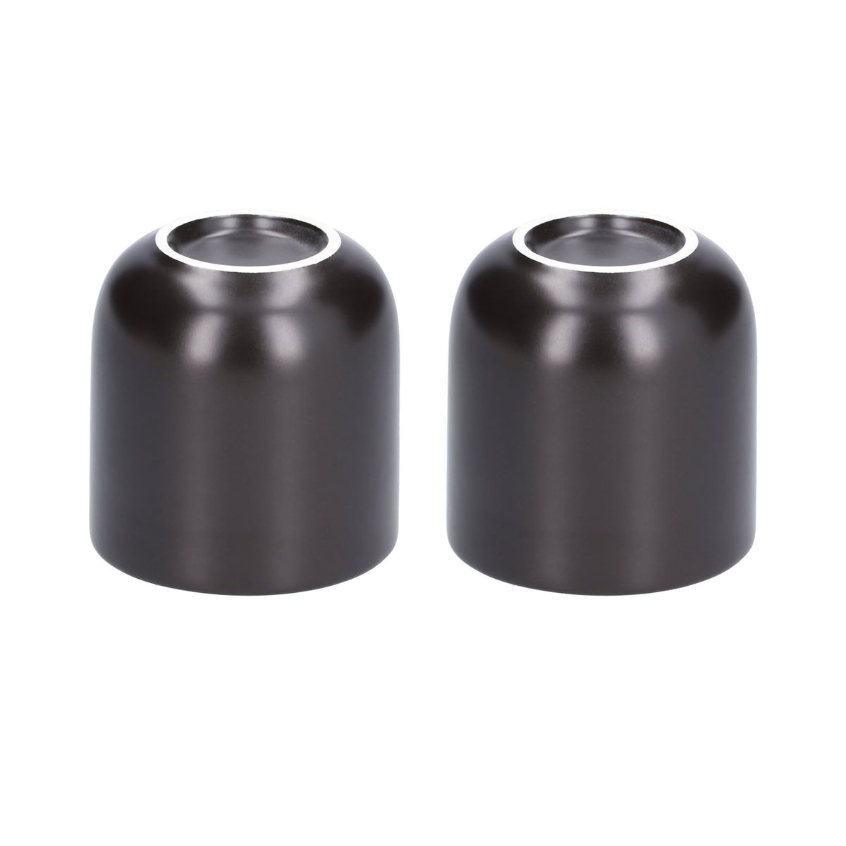 2Pcs Bevel Ceramic Coffee Cup 100ml Thickened Hand Made Coffee Mug for Home Office RestaurantMatte Black