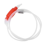 Homebrew Siphon Hose Manual Soft Plastic Syphon Tube Wine Beer Making Brewing Equipment ToolRed - Close-Up Angle