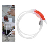 Homebrew Siphon Hose Manual Soft Plastic Syphon Tube Wine Beer Making Brewing Equipment ToolRed