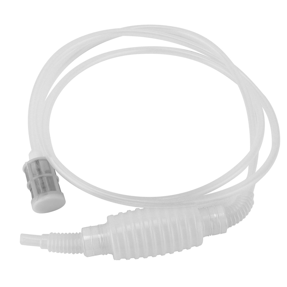 Homebrew Siphon Hose Manual Soft Plastic Syphon Tube Wine Beer Making Brewing Equipment ToolWhite